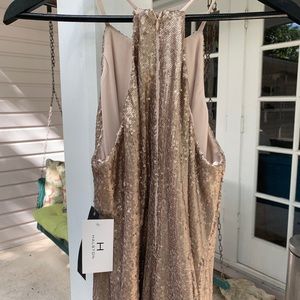 Beautiful Halston designer cocktail dress NWT